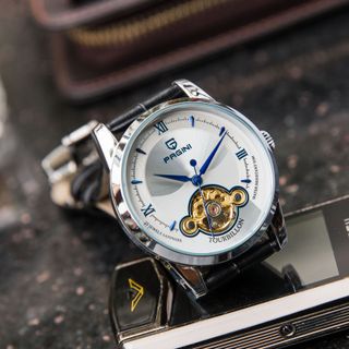Đồng hồ pagini 19966 máy cơ, dây da