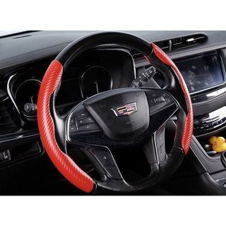 Miếng Ốp Vô Lăng Ô Tô / Bọc Vô Lăng 2 Mảnh Vân Carbon Chống Trượt Cao Cấp Phù Hợp Cho Tất Cả Các Loại Xe