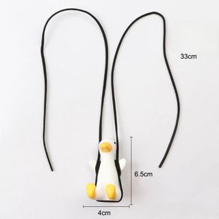 Khánh treo gương ô tô-Vịt đu dây trang trí gương chiếu hậu dễ thương,trang trí cửa sổ ,quà tặng độc lạ cho bạn bè