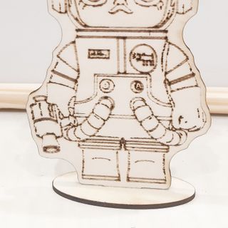 Gỗ tô màu kèm màu nước - Molly space
