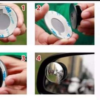Bộ 2 gương cầu lồi xoay 360 độ ( không viền hàng đẹp ) - Hộp đỏ