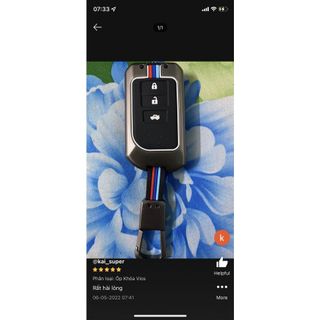 (có video thật) Ốp khóa kim loại - Vỏ bọc bảo vệ chìa smartkey ô tô TOYOTA Yaris Vios G 2015-2020 - otofunmoclan