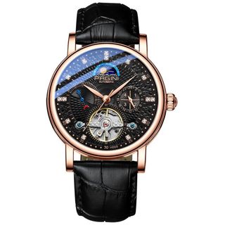 Đồng hồ pagini 9989 máy cơ, dây da