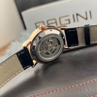 Đồng hồ pagini 9989 máy cơ, dây da