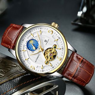 Đồng hồ cơ pagini 1898 dây da