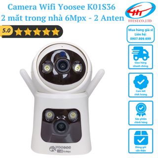 Camera Wifi Yoosee K01S36 2 mắt trong nhà 6Mpx – 2 Anten giá sỉ