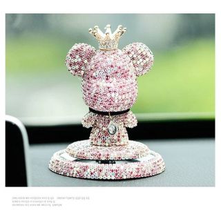 Gấu Gloomy Bear Đính Đá Sang Trọng Trang Trí Taplo Oto, Sáp Thơm Khử Mùi Oto (GCN)