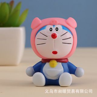 Mô hình mèo ú Doraemon đa sắc thái trang trí nhà cửa, bàn làm việc, bàn học, tủ sách, taplo ô tô, quà tặng móc khóa