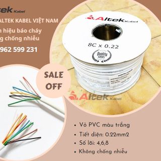 Cáp báo cháy, chậm cháy Altek kabel 0.22mm2