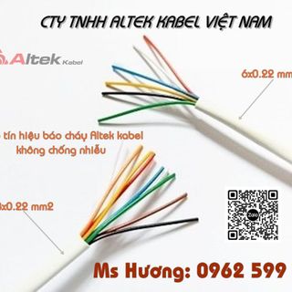 Cáp báo cháy, chậm cháy Altek kabel 0.22mm2
