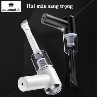 Máy hút bụi không dây cầm tay mini dọn dẹp mọi ngách ngách ô tô nhà cửa bàn làm việc tiện ích - hộp cam