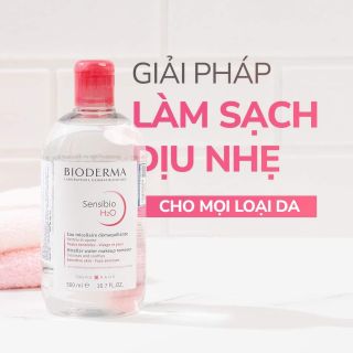 ( CHÍNH HÃNG MẪU MỚI 2023 ) NƯỚC TẨY TRANG BIODERMA PHÁP-MÀU HỒNG - CHAI NẮP BẬT 500ml