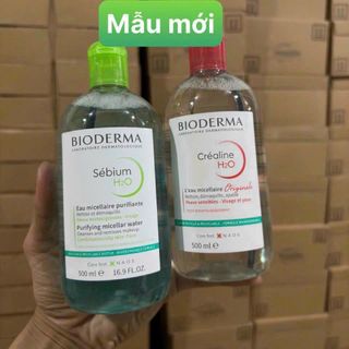 ( CHÍNH HÃNG MẪU MỚI 2023 ) NƯỚC TẨY TRANG BIODERMA PHÁP-MÀU HỒNG - CHAI NẮP BẬT 500ml