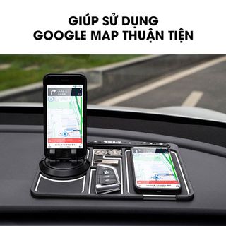 Thảm AROMA 4in1 chống trượt đặt taplo có nước hoa sáp thơm tặng kèm bảng số - giá đỡ điện thoại xoay 360 độ
