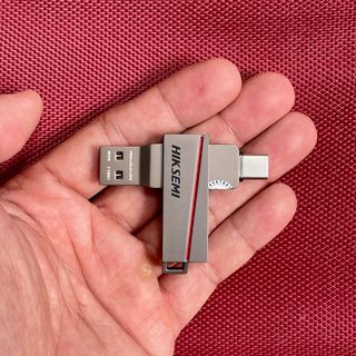 USB OTG 3.2 Hiksemi Flash Dual Slim 32GB 64GB Có 2 Đầu USB + Type-C Tốc Độ Đọc 150MB/S, Chất Liệu Kim Loại Nguyên Khối giá sỉ