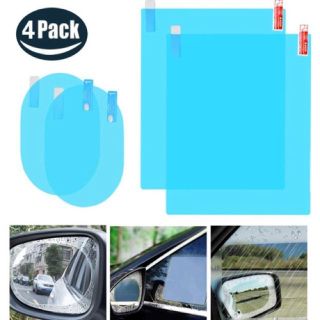 Bộ 4 miếng dán gương thần thánh chống mờ kính - bộ dán gương chiếu hậu ô tô xe máy