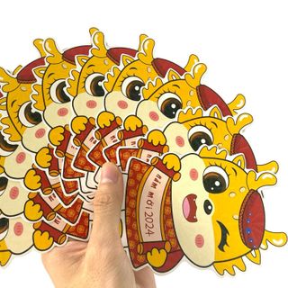 Bao lì xì chibi tết 2024 hình con rồng cute đáng yêu dễ thương giấy cứng hot phản quang lấp lánh cực đẹp hàng mới về sẵn kho sỉ Thanh Thảo