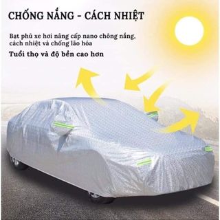 Bạt Phủ Ô Tô Vải Dù Cao Cấp xe VINFAST FADIL, LUX A 2.0, LUX SA 2.0, chống nóng, chống nước tuyệt đối, có phản quang
