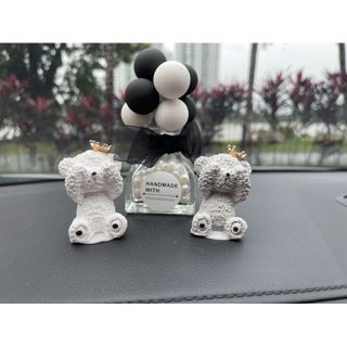 Nhiều mẫu Decor Trang trí taplo ô tô - set gấu dễ thương + bình bóng