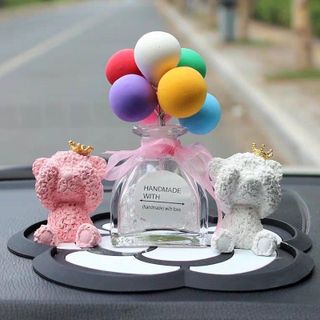 Nhiều mẫu Decor Trang trí taplo ô tô - set gấu dễ thương + bình bóng