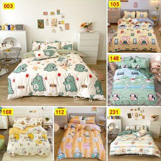 Bộ chăn ga gối đệm 3D nỉ nhung cao cấp hình Khủng long xanh