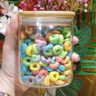 LỌ THỦY TINH NẮP GỖ TRE