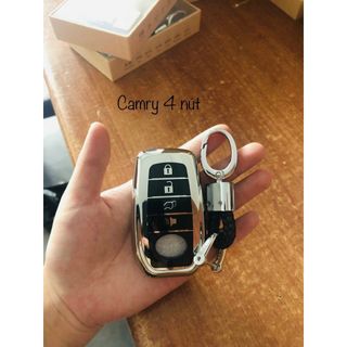 Ốp chìa khóa mạ crom Toyota Cross - Tặng móc khóa thất lạc