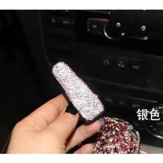 Kẹp cài kính trên xe ô tô chất liệu đính đá cao cấp