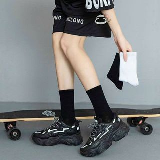 Hàng mới về Set 5 đôi Vớ cao cổ trắng đen cực đẹp cực xinh chuẩn hình hàng về số lượng lớn,sỉ Thanh Thảo