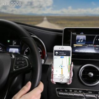 Kẹp Điện Thoại Đính Đá khe gió, Kẹp Khe Gió Xe Ô Tô - 5 Màu