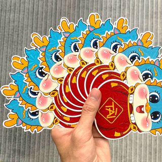 Bao lì xì chibi tết 2024 hình con rồng cute đáng yêu dễ thương giấy cứng hot phản quang lấp lánh cực đẹp hàng về sll sẵn kho sỉ Thanh Thảo