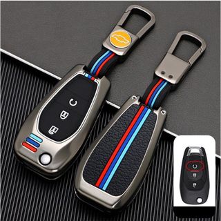 (6 mẫu) Ốp Khoá Kim Loại Bảo Vệ Chìa Khóa Xe Ô Tô Cheverolet Cruze, Colorado chất liệu Hợp Kim Siêu Bền có Phản Quang