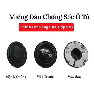 Nút giảm chấn - nút cao su dán giảm lực đóng cửa ô tô chống sốc bảo vệ cửa xe phụ kiện ô tô Mộc Lan