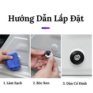 Nút giảm chấn - nút cao su dán giảm lực đóng cửa ô tô chống sốc bảo vệ cửa xe phụ kiện ô tô Mộc Lan