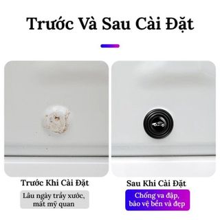 Nút giảm chấn - nút cao su dán giảm lực đóng cửa ô tô chống sốc bảo vệ cửa xe phụ kiện ô tô Mộc Lan