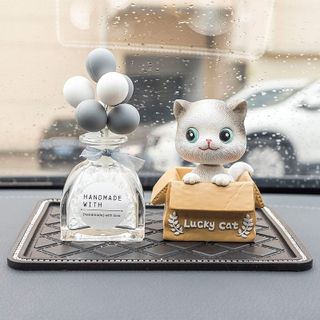Trang trí taplo ô tô - Mèo Lucky Cat đặt bàn học bàn làm việc văn phòng - phòng ngủ decor siêu xinh và dễ thương