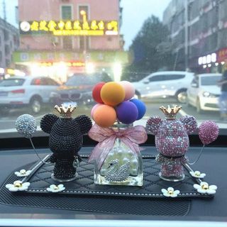 Set Gấu Gloomy Bear Cầm Bóng Bay Đính Đá Sang Trọng Trang Trí Taplo Oto