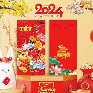 Combo bao lì xì tết 2024 giáp thìn cute siêu đẹp độc lạ nhiều mẫu mã mới hot hit hiện nay bán chạy giá rẻ hàng về sẵn kho Thanh Thảo
