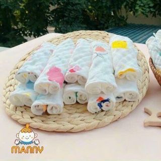 Manny- Khăn sữa xô 6 lớp (set 5 khăn)