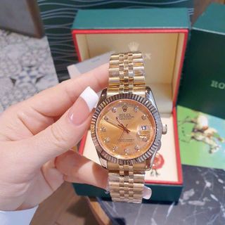HOT SALE: ĐỒNG HỒ MÁY NHẬT RÔ.LEX MÀU VÀNG HỒNG