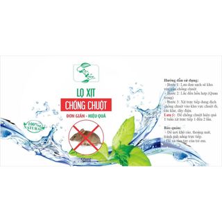 Chai tinh dầu chống chuột xịt khoang máy ô tô 50ml - Mộc Niên