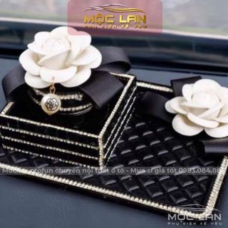 Nước Hoa Xe Hơi ️FREESHIP ️ Nước Hoa Xe Hơi Chính Hãng Cao Cấp Bộ Nước Hoa CHANEL+ thảm đính đá CN nhỏ Hoa CHANEL