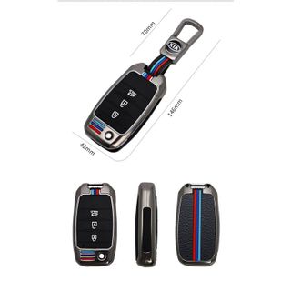 (Hot) Vỏ Ốp Bảo Vệ Chìa Khóa Xe KIA Seltos, Cerato, Sorento, Rondo... Bằng Hợp Kim Cao Cấp