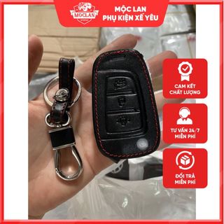 Bao Da Chìa Khoá Hyundai i20, i30, Accent, Elantra - loại có chìa bật - chỉ viền đỏ giá sỉ