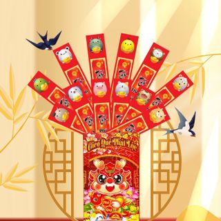 Lì xì gieo quẻ may phát tài phát lộc nắm tết năm 2024 giáp thìn độc lạ 12 con giáp hot hit giá tốt bán chạy hàng mới về kho sll sỉ Thanh Thảo