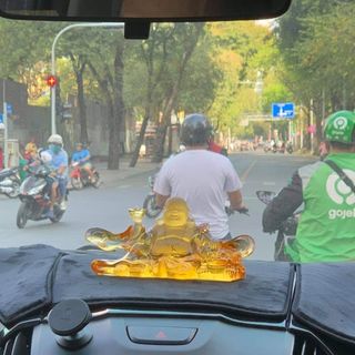 ( 18 mẫu ) Phật Di Lặc Lưu Ly Phong Thủy, Tượng Quan Âm lưu ly trang trí taplo xe hơi - Mộc Lan Phụ Kiện Xế Yêu