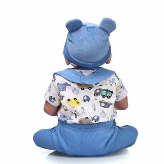 {Sell 70% Còn 399k} Búp Bê Nhựa Mắt 3D 55 cm 22 inch NPK Full Silicone Body Reborn Doll Manocanh Trẻ Em PVN4477