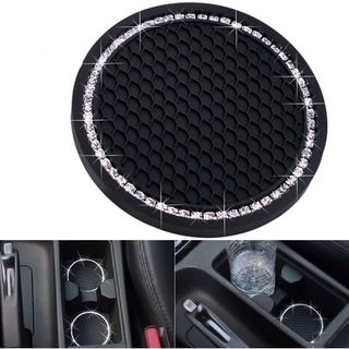 1 Miếng Lót Cốc Chống Trượt trên Ô Tô Đính Đá Sang Trọng