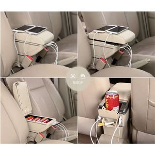 Hộp tỳ tay ô tô, bệ tỳ tay dùng chung cho các dòng xe có cổng sạc usb tiện lợi - Mộc Lan Phụ Kiện Xế Yêu
