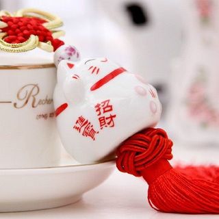 DÂY KHÁNH TREO MÈO THẦN TÀI TRANG TRÍ XE HƠI , Ô TÔ Phụ Kiện Trang Trí Xe Hơi Cao Cấp